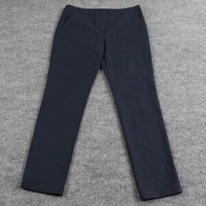 The Row Pants Womens 4 Navy Blue Straight Leg